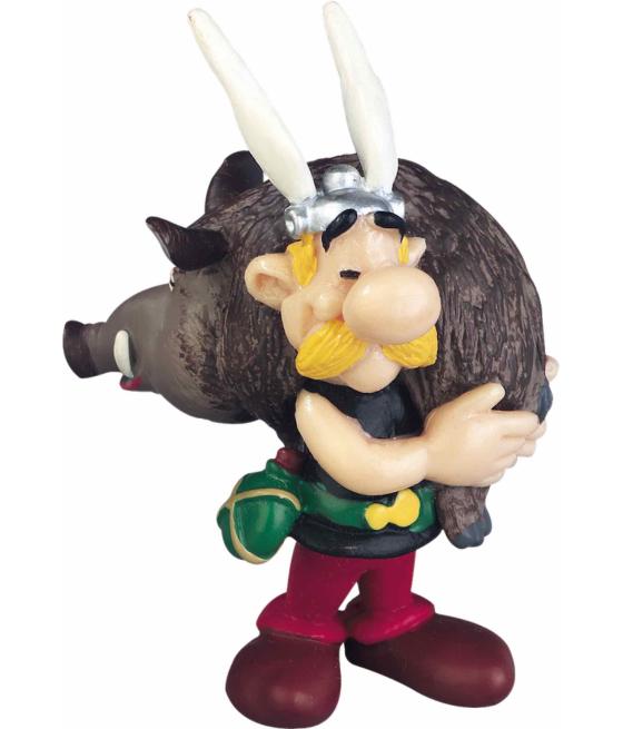 Figura plastoy asterix & obelix asterix con jabali pvc