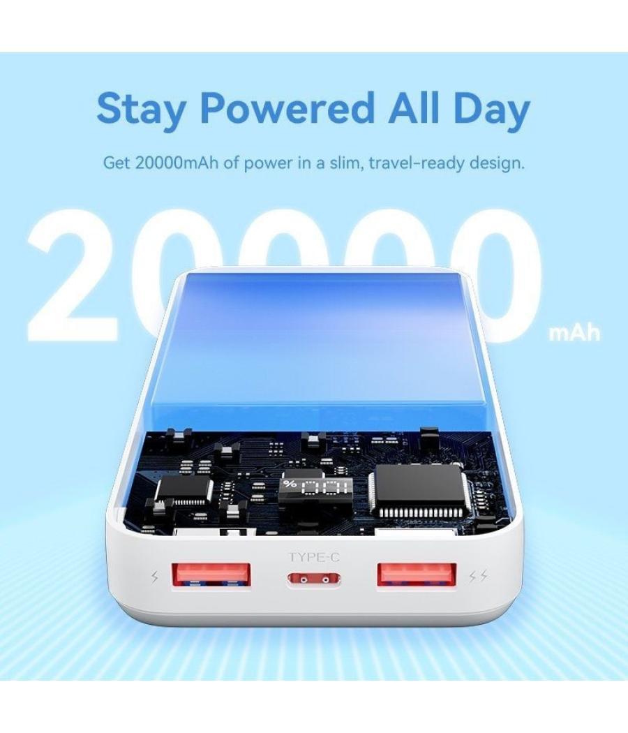 Powerbank 20000mah vention fhlb0/ 22.5w/ negra