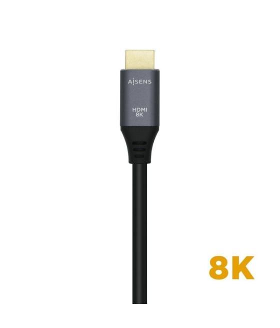 Cable hdmi 2.1 8k aisens a150-0429/ hdmi macho - hdmi macho/ 3m/ gris negro