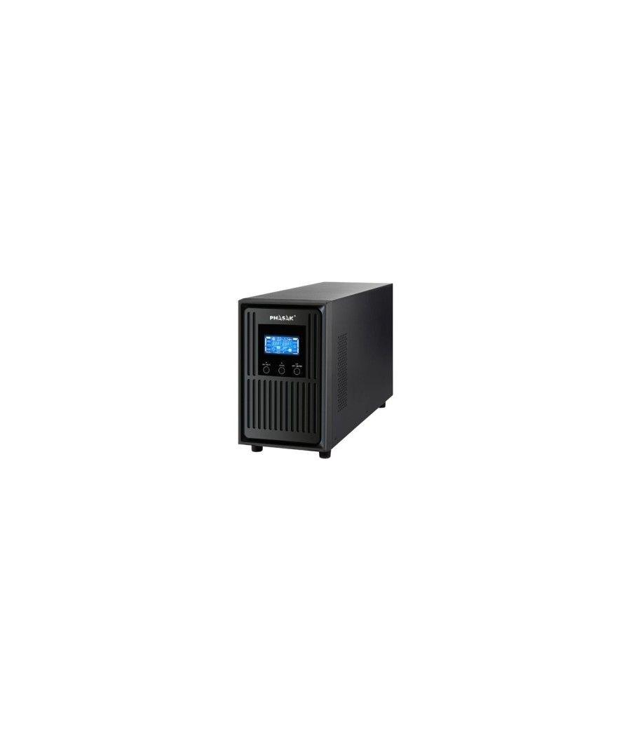 Phasak - SAI PH 9220 - Online - 2KVA/1800W - Formato Torre - 3 Schuko - LCD - RS232-USB - Baterias 4x9Ah - Imagen 1