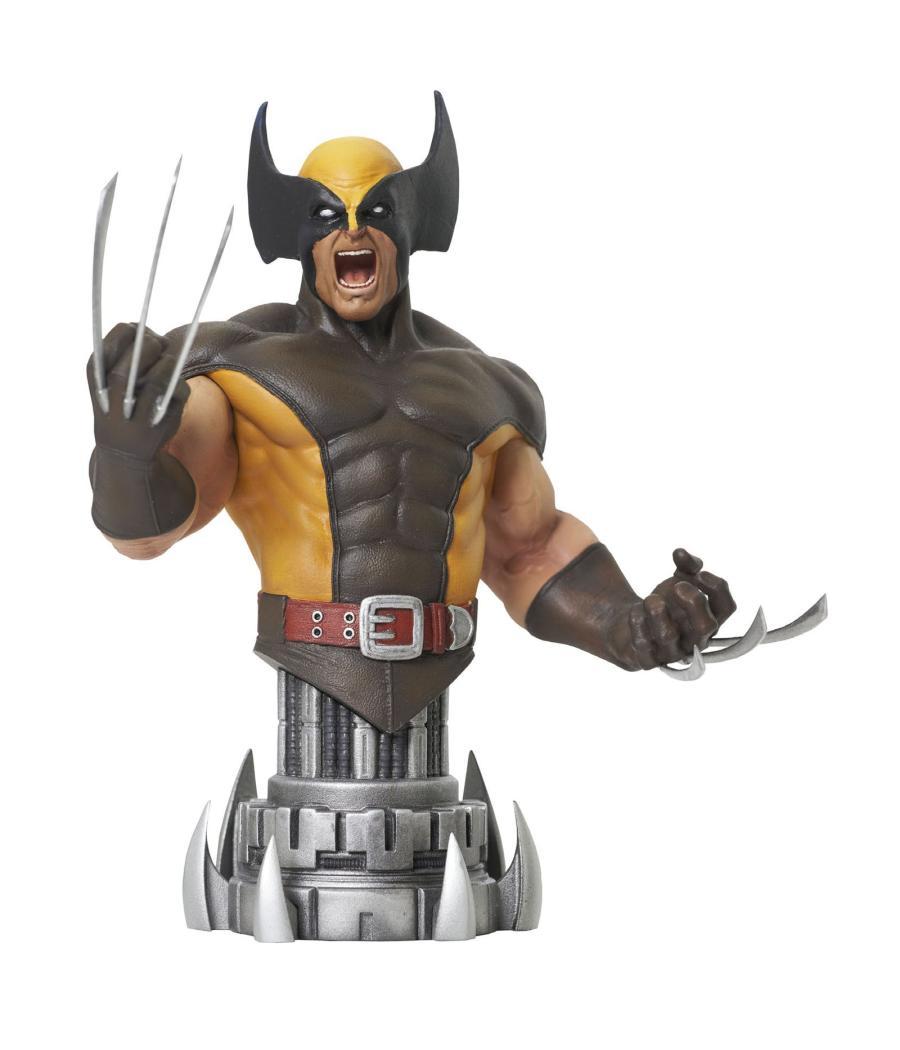 Figura busto diamond collection marvel comic wolverine brown mini busto