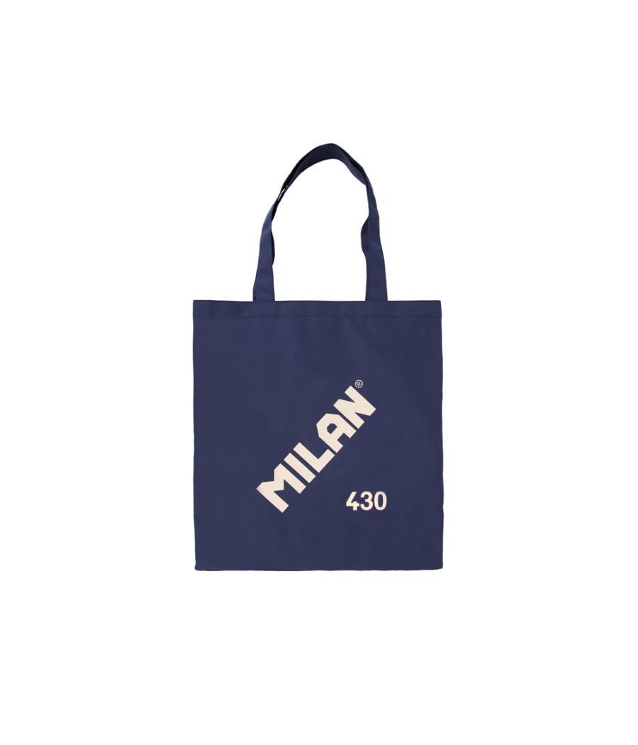 Bolsa con asas milan tote bag serie 1918 color azul marino 380x410 mm