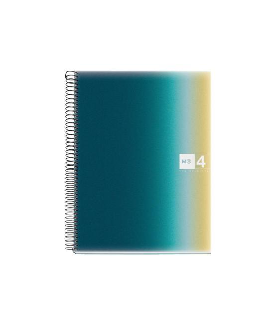 Cuaderno espiral miquelrius din a4 120 hojas 70 gr cuadro 5 mm tapa polipropileno aurora iceland