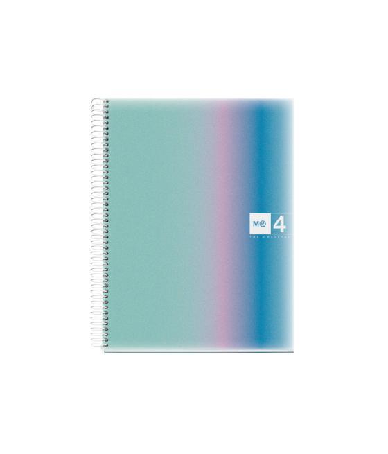 Cuaderno espiral miquelrius din a4 120 hojas 70 gr cuadro 5 mm tapa polipropileno aurora santorini