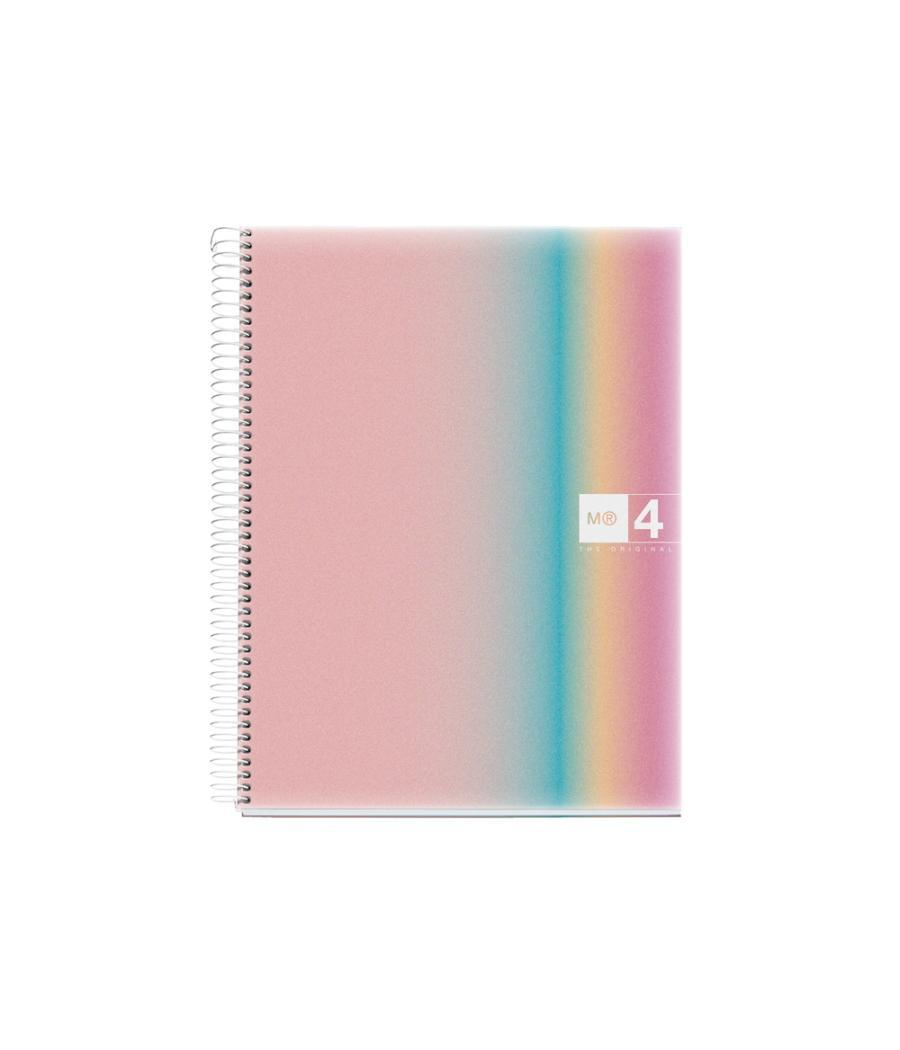 Cuaderno espiral miquelrius din a4 120 hojas 70 gr cuadro 5 mm tapa polipropileno aurora west bay