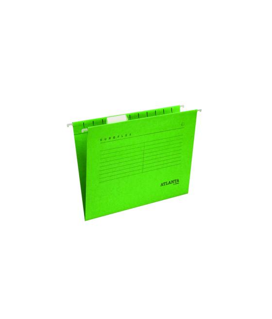Carpeta colgante tarifold atlanta euroflex din a4 cartulina 100%reciclada fsc color verde caja de 25