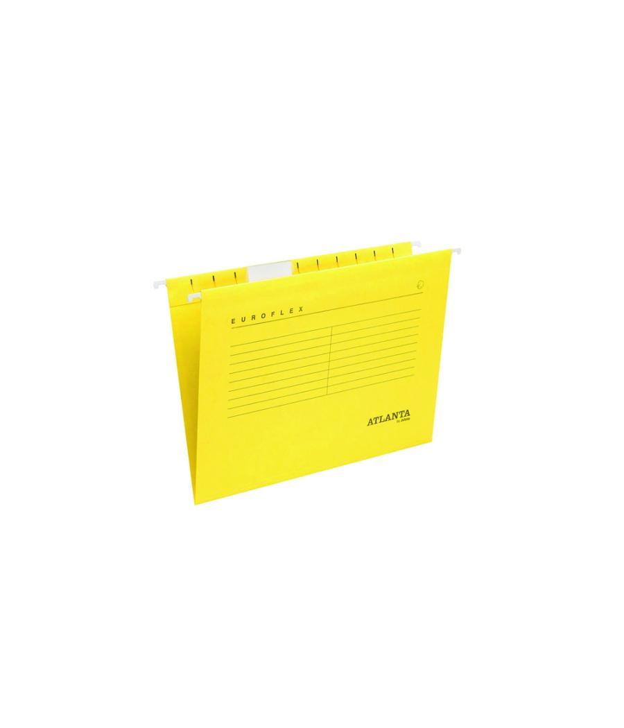 Carpeta colgante tarifold atlanta euroflex din a4 cartulina 100%reciclada fsc color amarillo caja de 25