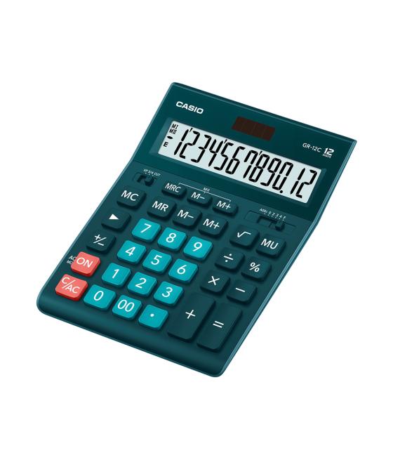 Calculadora casio gr-12c-dg-w sobremesa 12 dígitos color verde oscuro