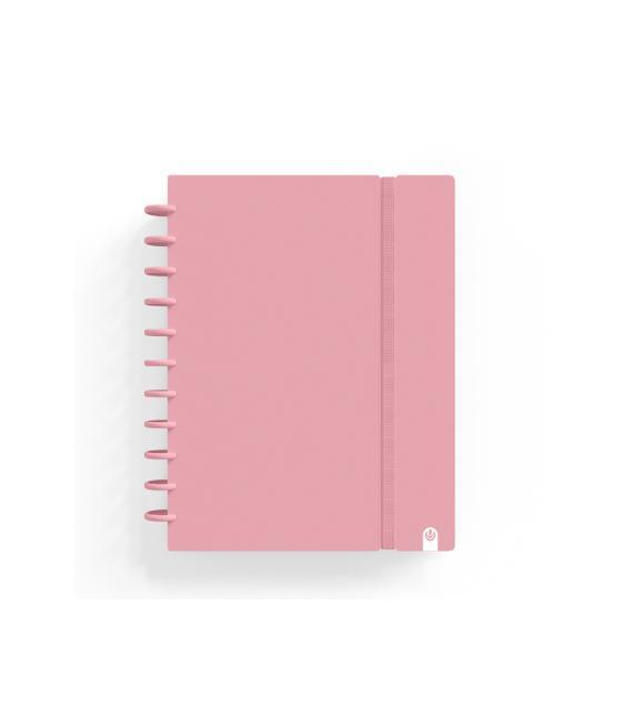 Cuaderno carchivo ingeniox foam a5 80h cuadricula rosa pastel