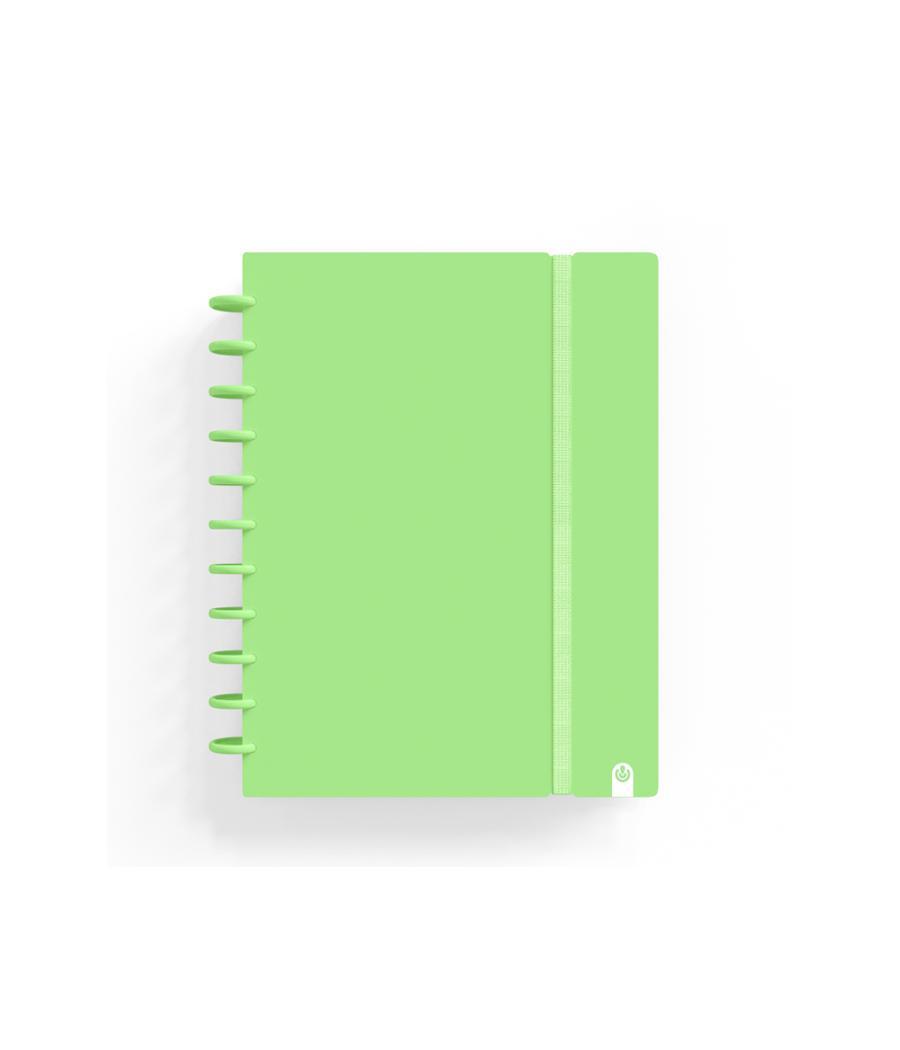 Cuaderno carchivo ingeniox foam a5 80h cuadricula verde pastel