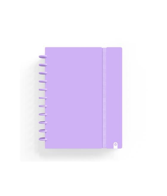 Cuaderno carchivo ingeniox foam a5 80h cuadricula malva pastel