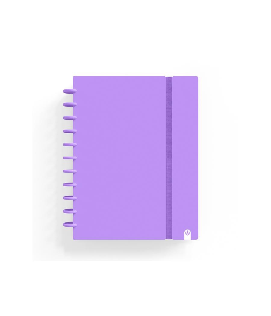 Cuaderno carchivo ingeniox foam a5 80h cuadricula violeta