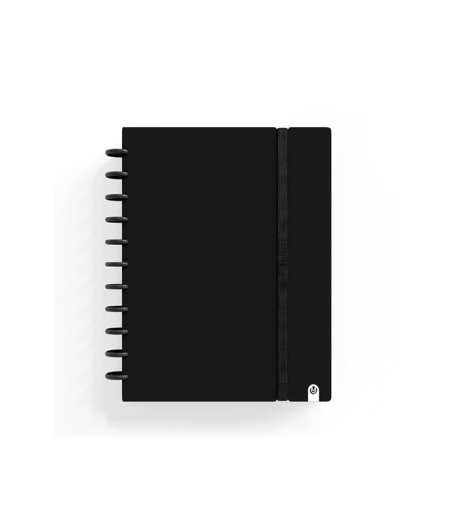 Cuaderno carchivo ingeniox foam a5 80h cuadricula negro