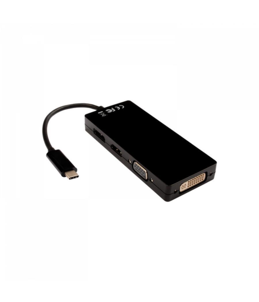 V7 V7UC-DPHDVGADVI-BLK Adaptador gráfico USB 3840 x 2160 Pixeles Negro