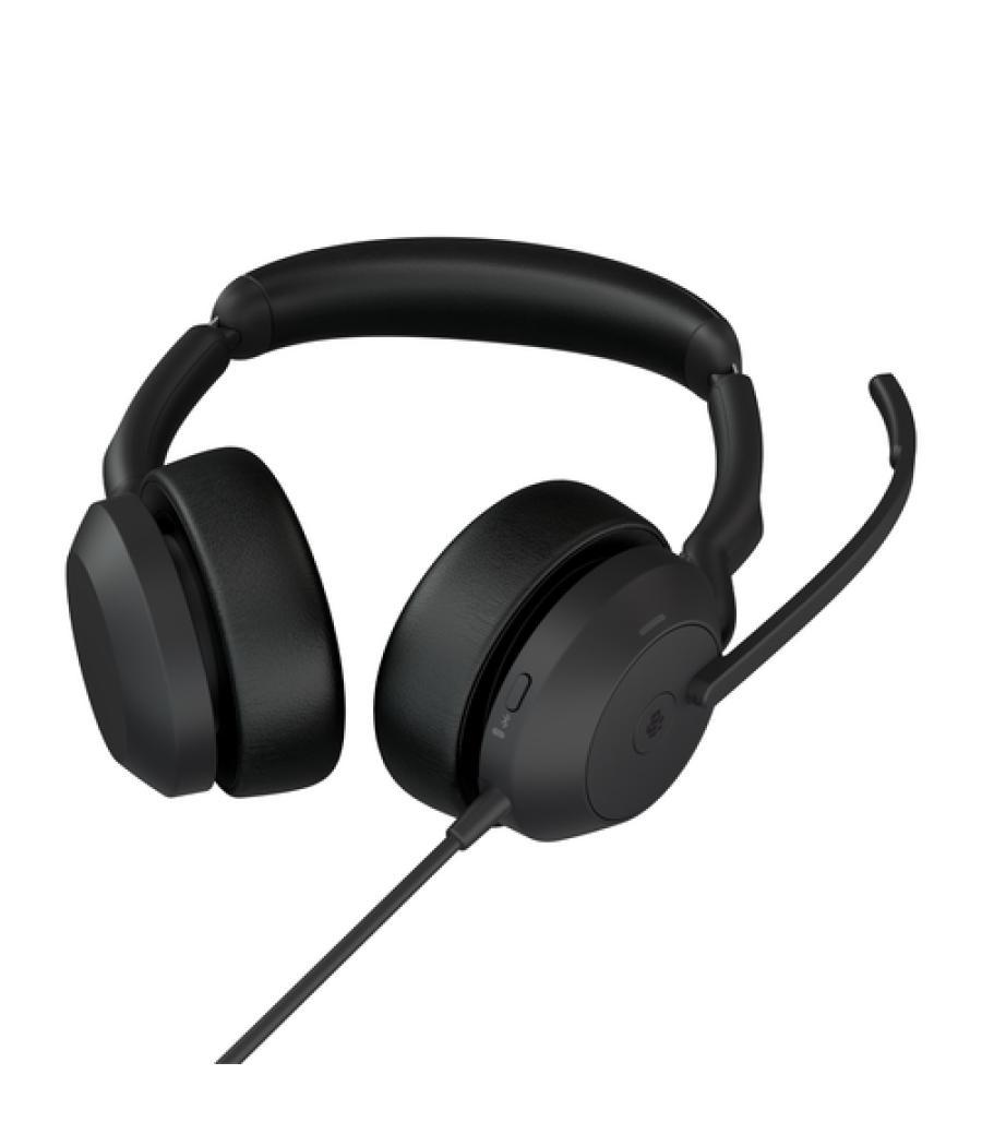 Jabra Evolve2 50 Auriculares Alámbrico Diadema Oficina/Centro de llamadas USB Tipo C Negro