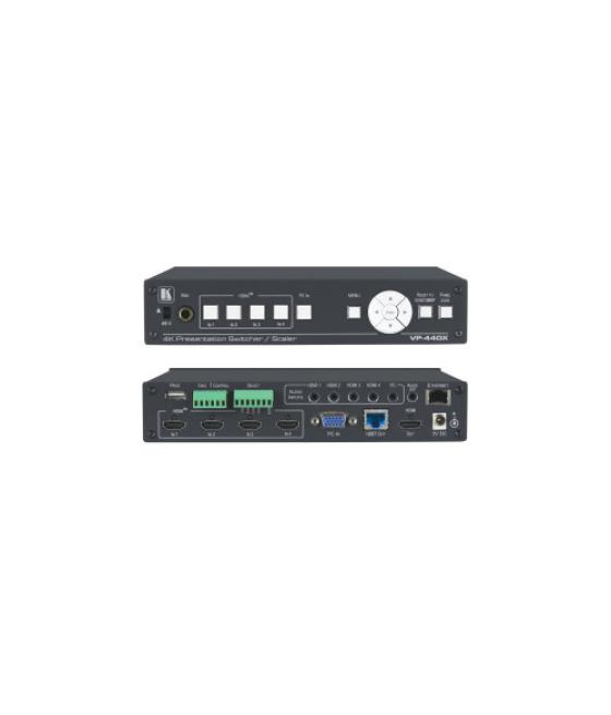 Kramer vp-440x 18g 4k presentation switcher/scaler with hdbaset & hdmi simultaneous outputs