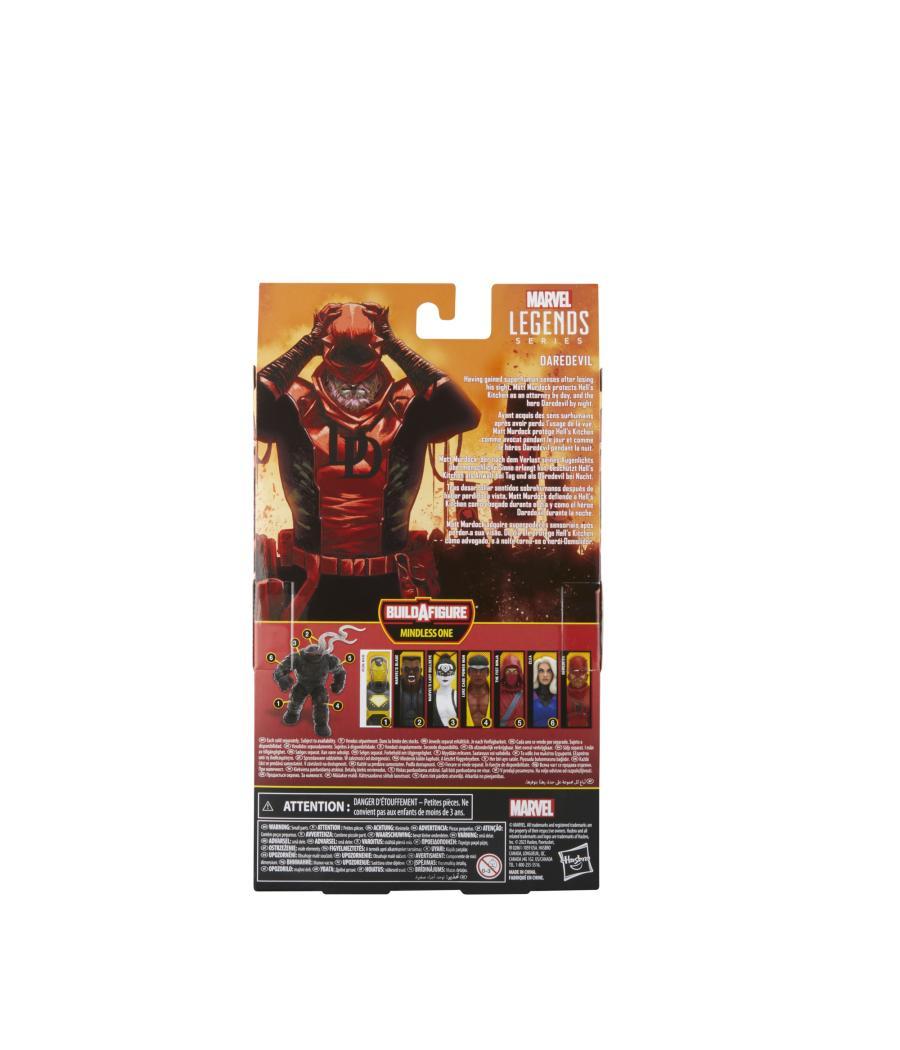 Figura hasbro marvel knights legends series build a figure mindless one daredevil