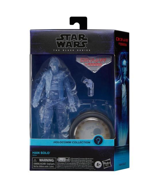 Figura hasbro star wars the black series holocomm collection han solo