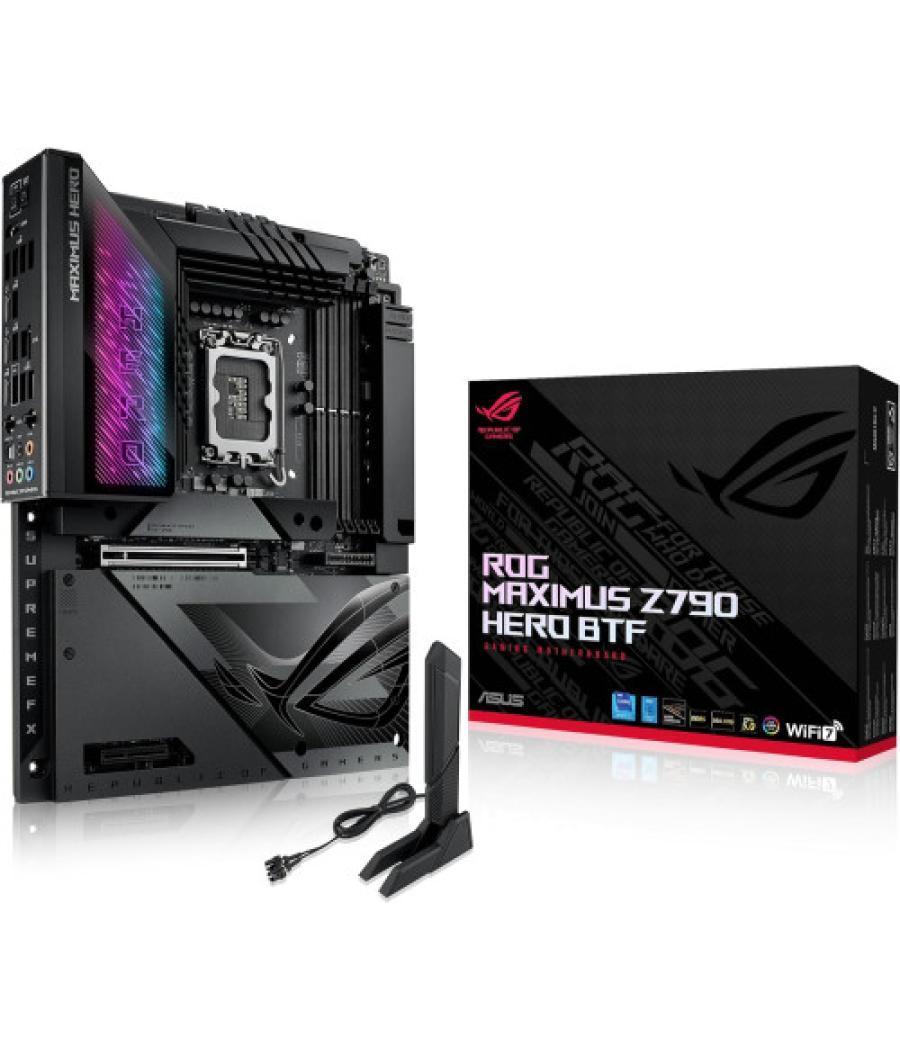 Placa asus rog maximus z790 hero btf,intel,1700,z790,4ddr5,128gb,1 hdmi + 2 thunderbolt 4,6sata+5m.2,9usb3.2+1usb-c,2.5gb+wifi6e