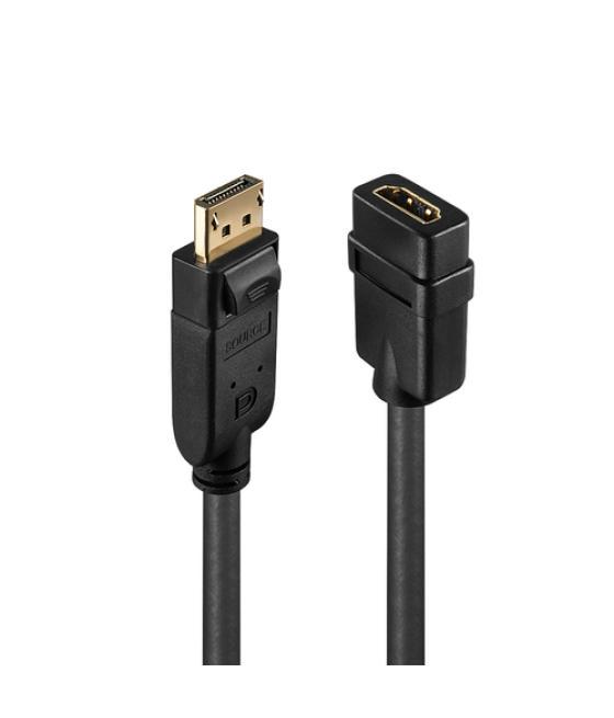 Lindy 41005 adaptador de cable de vídeo 0,15 m DisplayPort HDMI Negro