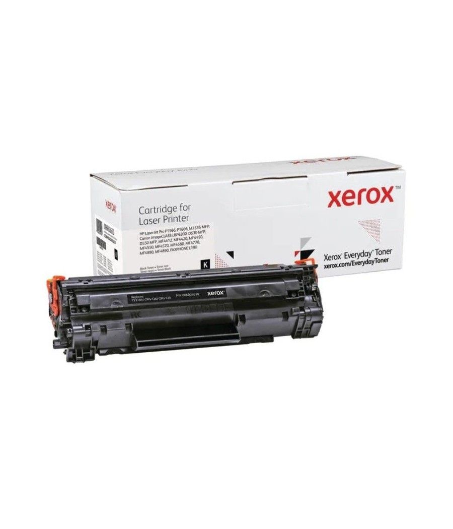 Tóner compatible Xerox 006R03630 compatible con HP CE278A/CRG-126/CRG-128/ 2100 páginas/ Negro - Imagen 1