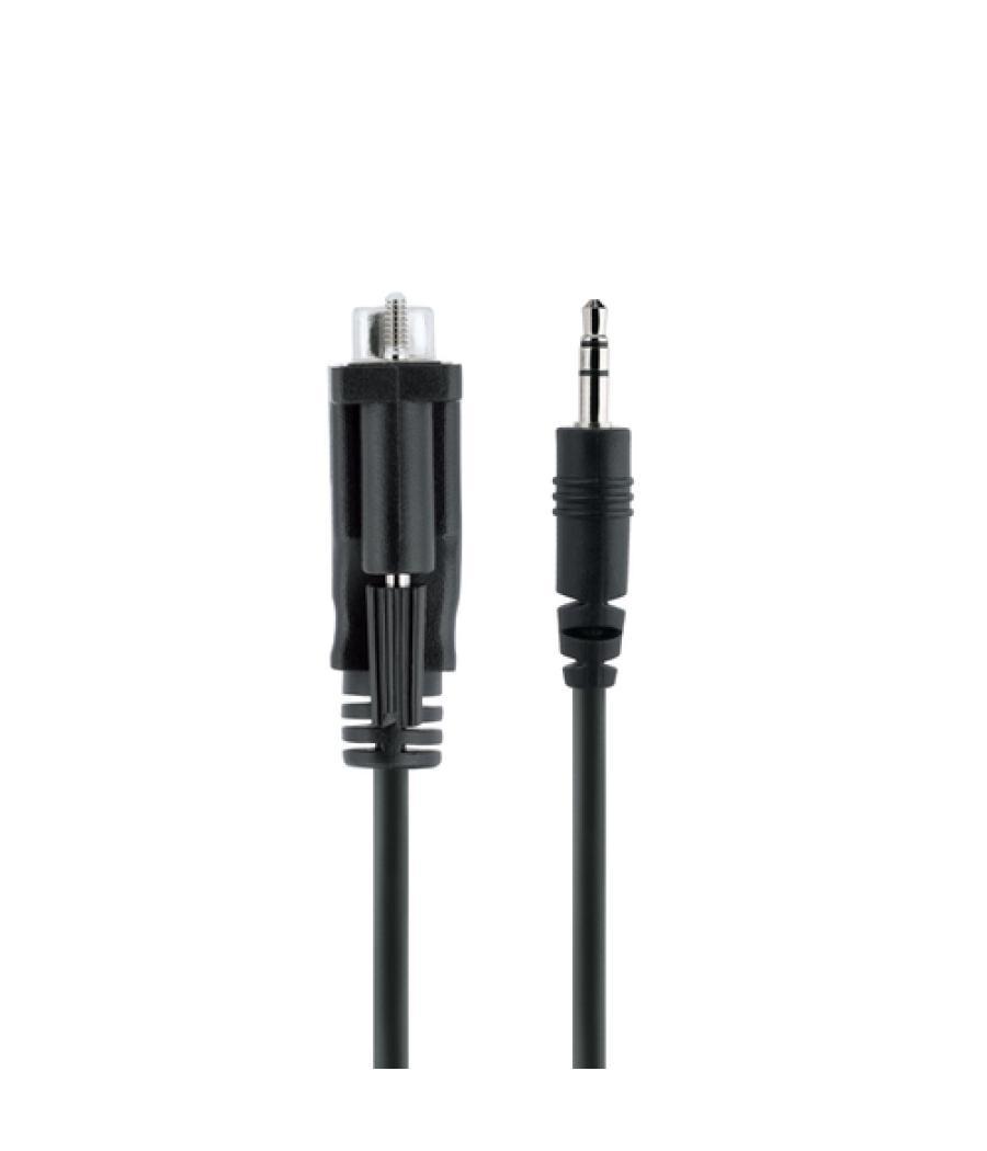 StarTech.com Cable de 1m Serie DB9 a 3,5mm para la Configuración de Dispositivos Serie - Cable RS232 DB9 macho a 3,5 mm para Cal