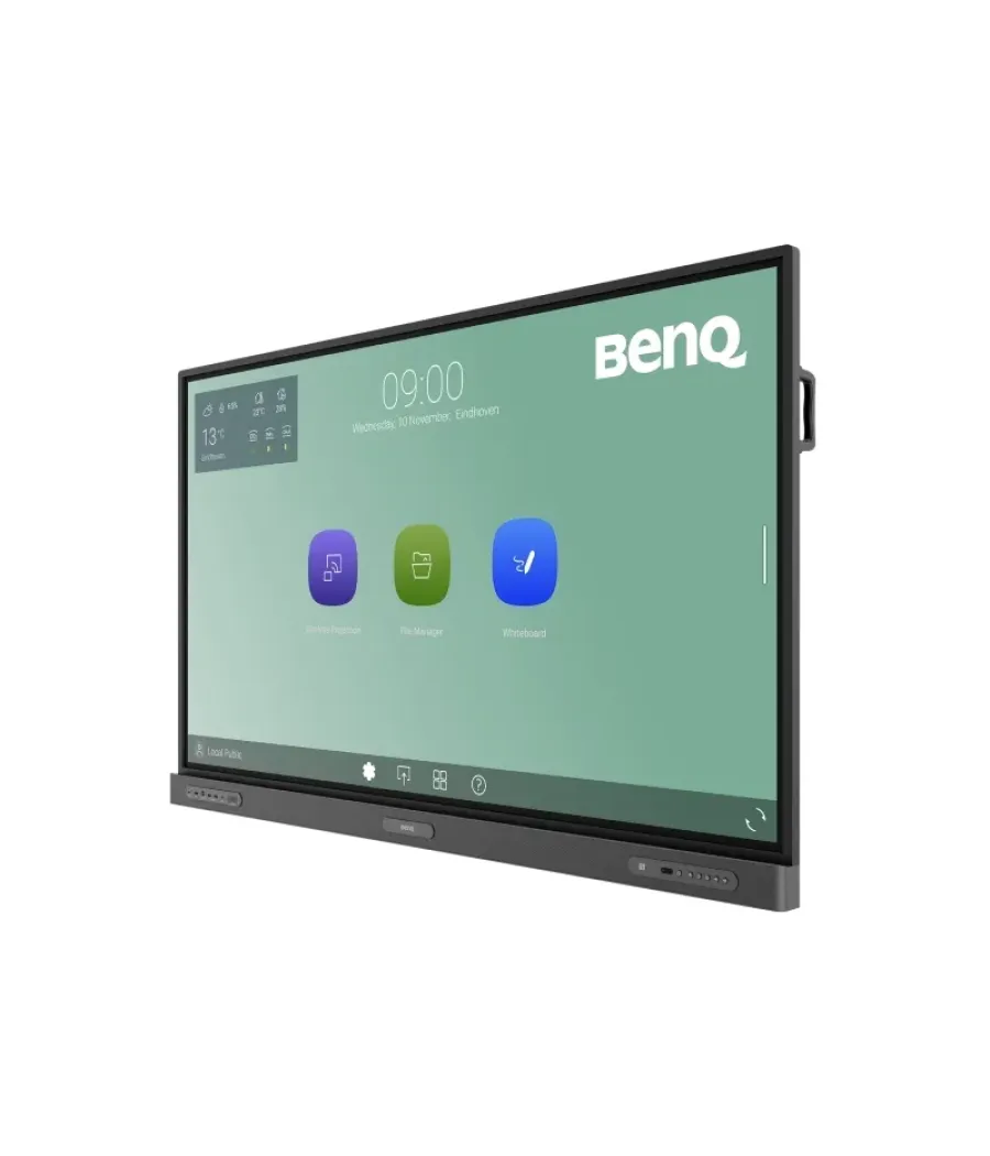 Benq av monitor interactivo rp7503 (9h.f83tk.de5) (q1'23) 3840x2160 / 350 nits contrast: 1200:1 / 8ms (typ.) / tdy31 wifi includ