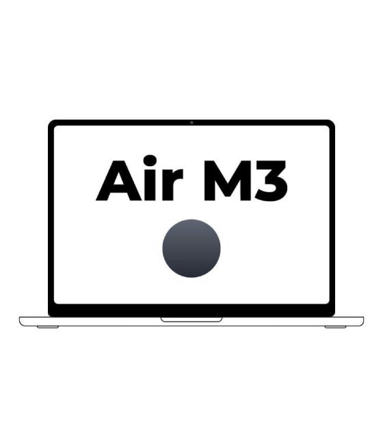 Apple macbook air 13,6'/ m3 8-core cpu/ 16gb/ 512gb ssd/ 10-core gpu/ medianoche
