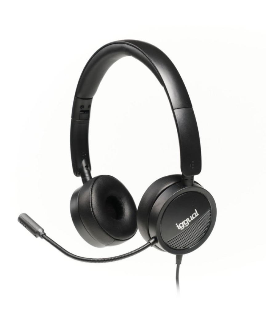 Iggual auriculares con micro dual tech usb/3,5 mm