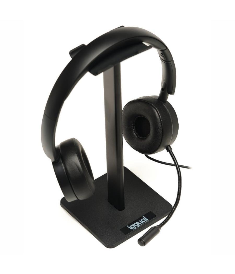 Iggual kit auriculares dual tech + soporte sa22