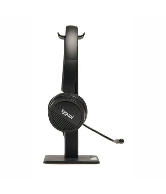 Iggual kit auriculares dual tech + soporte sa22