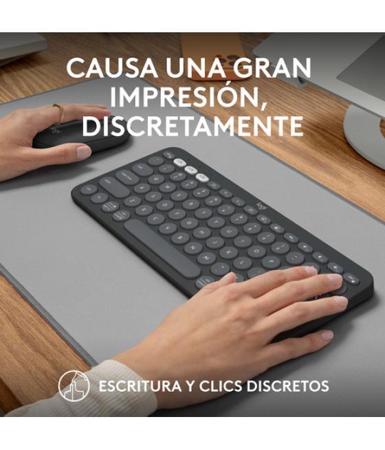 Logitech Pebble 2 Combo teclado Ratón incluido RF Wireless + Bluetooth QWERTY Español Grafito