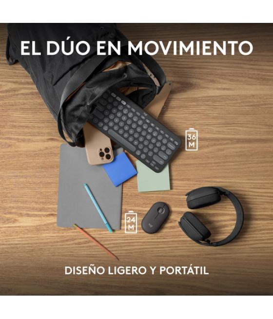 Logitech Pebble 2 Combo teclado Ratón incluido RF Wireless + Bluetooth QWERTY Español Grafito