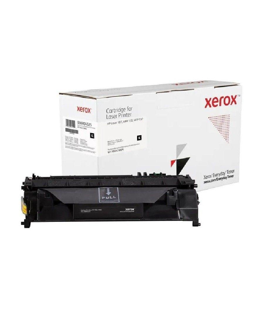 Tóner compatible Xerox 006R04525 compatible con HP 106A/ 1000 páginas/ Negro - Imagen 1