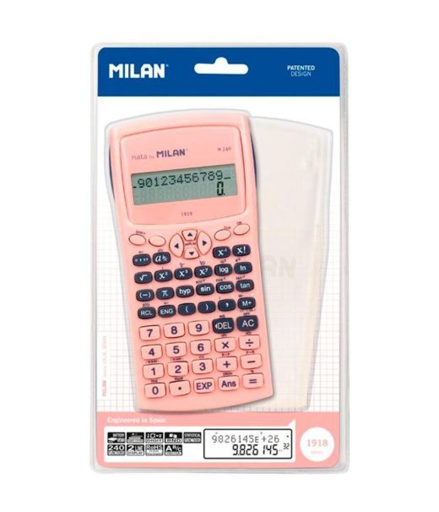 Milan calculadora científica m240 serie 1918 blíster rosa