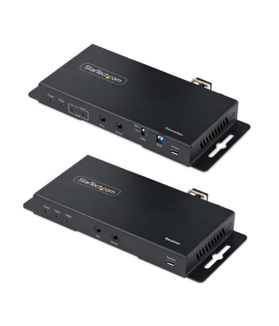 StarTech.com Juego Extensor de HDMI 4K por Fibra - 4K a 60Hz hasta 1km (Monomodo) o 330m (Multimodo) - Fibra Óptica LC - HDR - H
