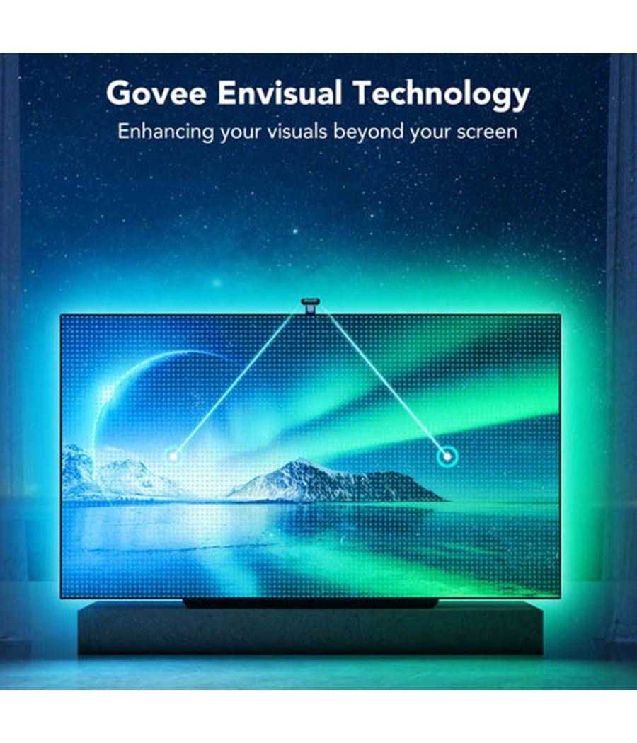 Tira led govee envisual tv backlight t2 h605c 55pulgadas - 65pulgadas - rgbic - 4 modos - doble camara - hasta 5 dispositivos
