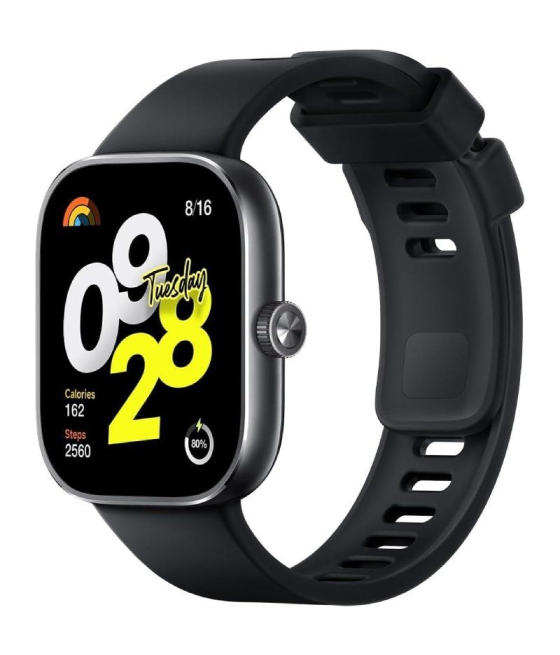 Smartwatch xiaomi redmi watch 4/ notificaciones/ frecuencia cardíaca/ gps/ negro