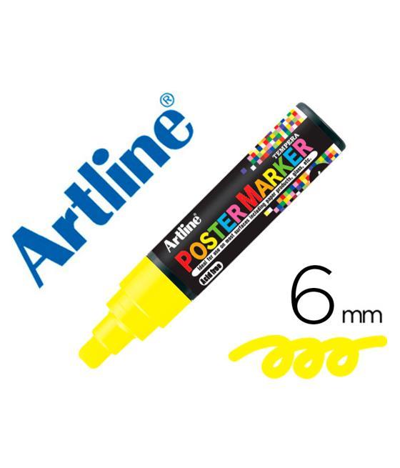 Rotulador artline poster marker epp-6-ama fluo punta redonda 6 mm color amarillo flúor