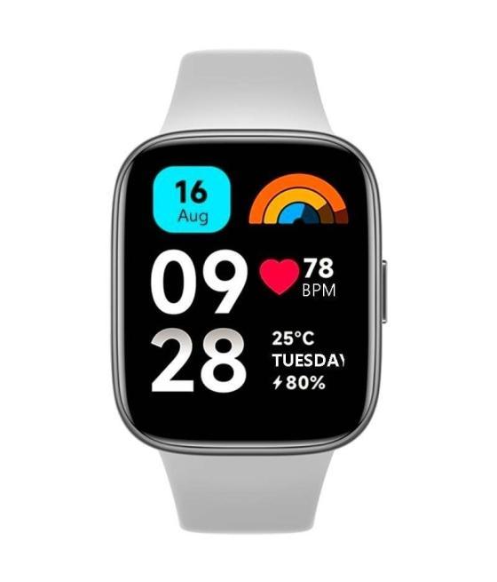 Smartwatch xiaomi redmi watch 3 active/ notificaciones/ frecuencia cardíaca/ gris