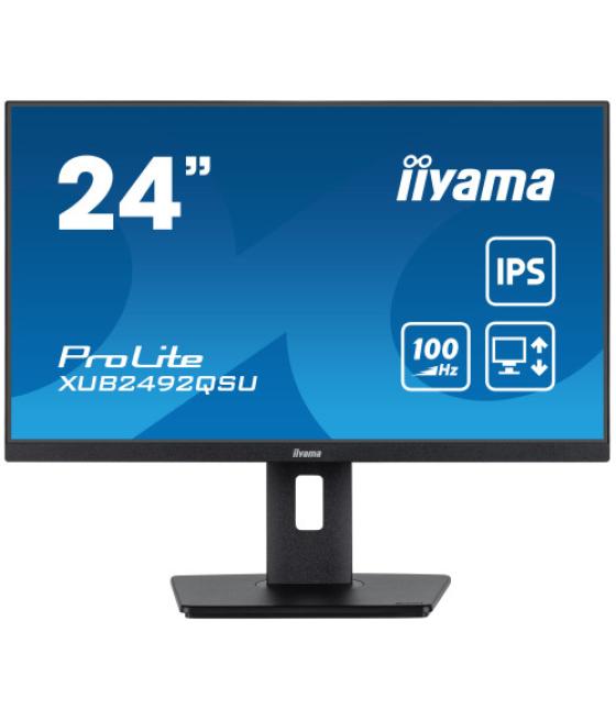 Iiyama prolite xub2492qsu-b1 pantalla para pc 60,5 cm (23.8") 2560 x 1440 pixeles wide quad hd led negro