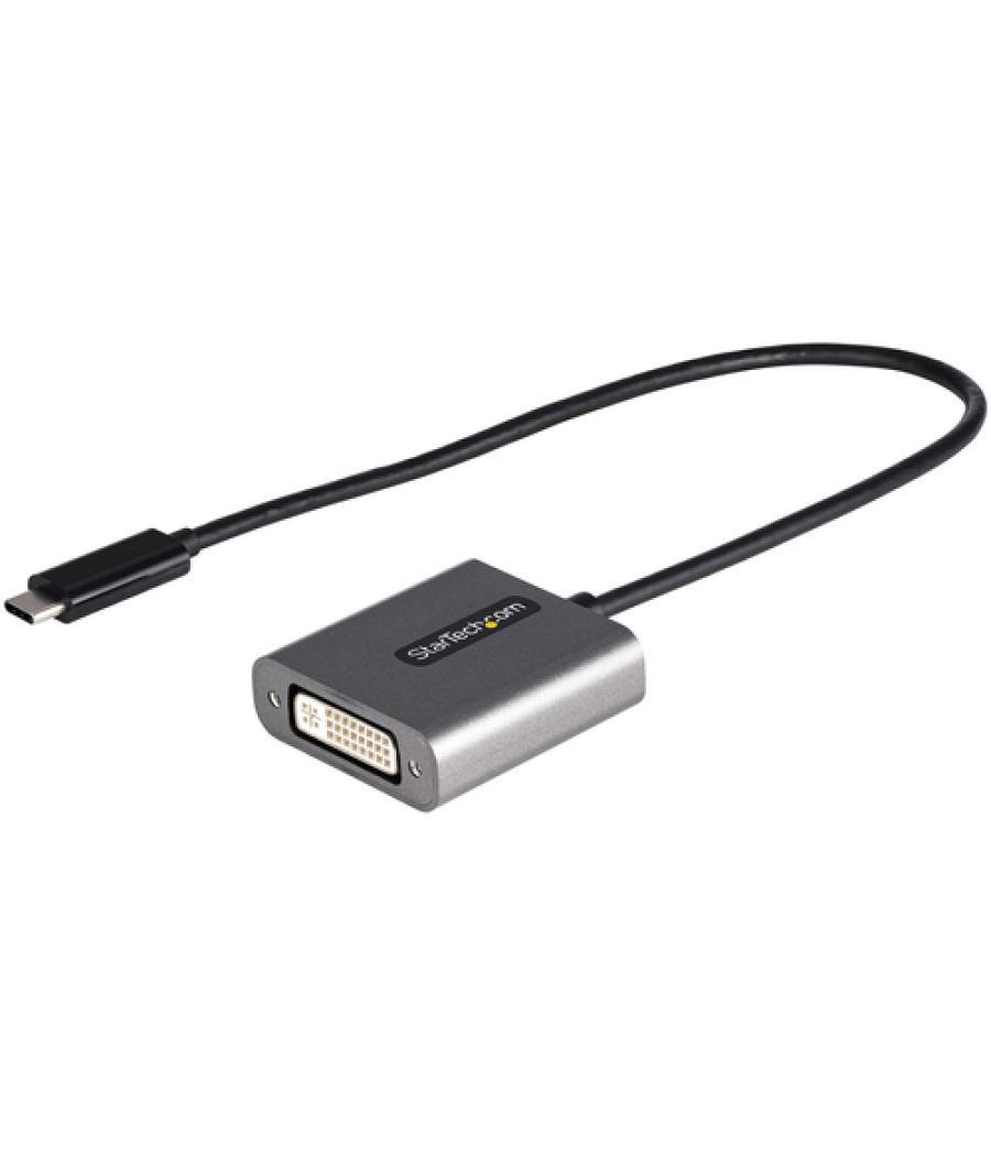 StarTech.com Adaptador USB C a DVI - Conversor Tipo Llavero USB Tipo C a DVI-D 1920x1200p - Convertidor USBC a Pantalla DVI - Co