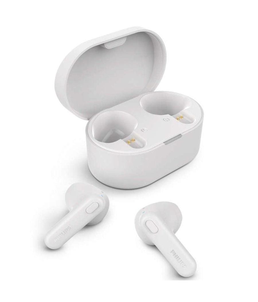 Auriculares inalámbricos philips tat1138wt/ con micrófono/ bluetooth/ blancos