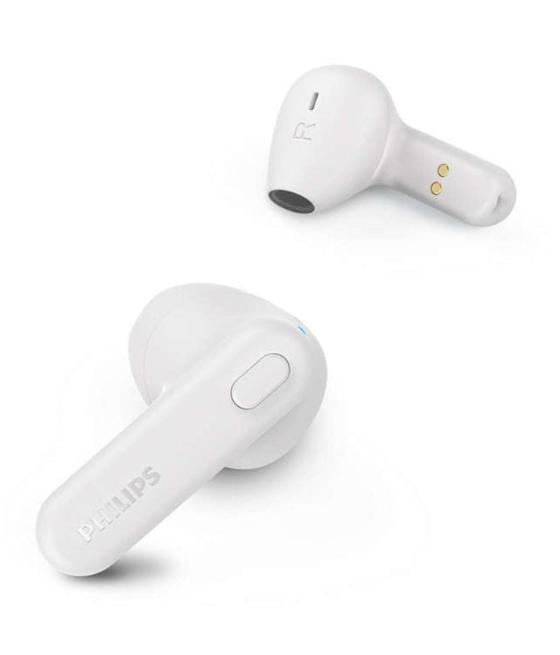 Auriculares inalámbricos philips tat1138wt/ con micrófono/ bluetooth/ blancos