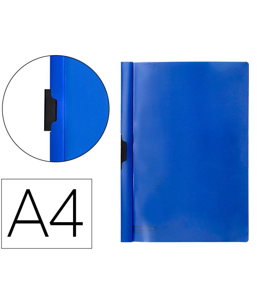 Carpeta beautone dossier pinza lateral 45302 polipropildin-a4 azul 25 h. pinza desliz-pack de 10 retráctilado