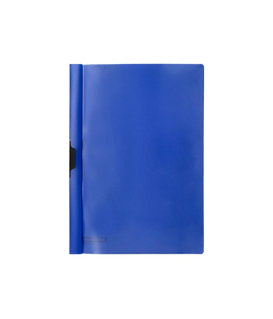 Carpeta beautone dossier pinza lateral 45302 polipropildin-a4 azul 25 h. pinza desliz-pack de 10 retráctilado