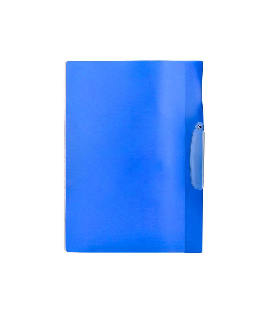 Carpeta beautone dossier pinza lateral 48382 polipropildin-a4 azul pinza giratoria -pack de 10 retráctilado