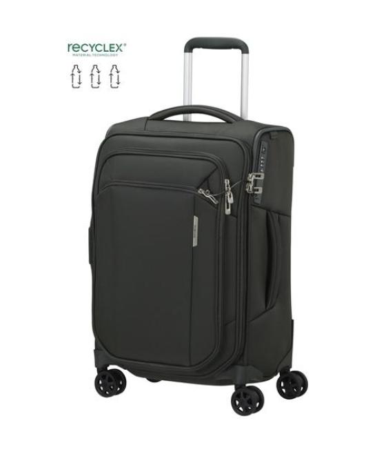 Samsonite maleta respark sostenible blanda 4 ruedas c/amortiguadores 200x400x550mm pet reciclado negro