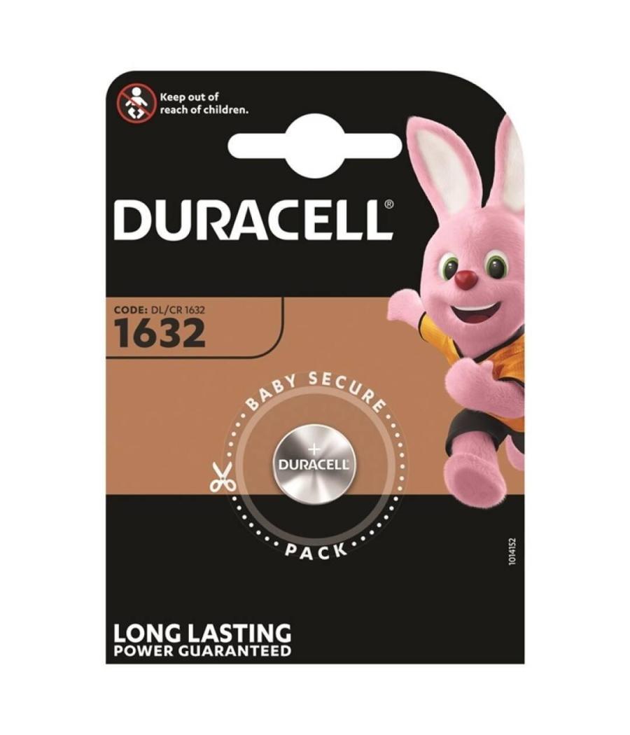 Duracell pilas planas de litio 3v - cr1632 blister 1 unidad