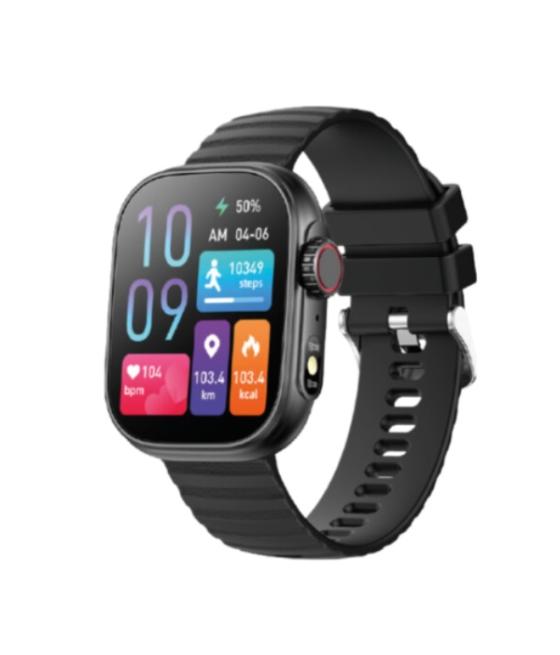 Smartwatch aiwa sw-700 negro pantalla lcd 2.01 con llamadas bluetooth ip67 8 modos de deporte notificaciones control de salud co